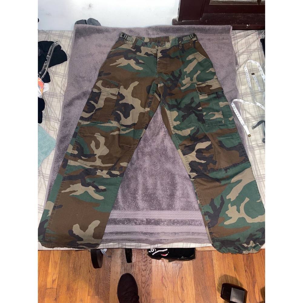Camo Cargo Pants Adjustable Sizing
